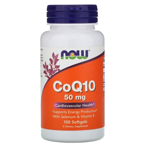 ������ ������ ������� NOW CoQ10 with Selenium and Vitamin E, 100 �, 100 ��, 50 ��, 100 ��. ����