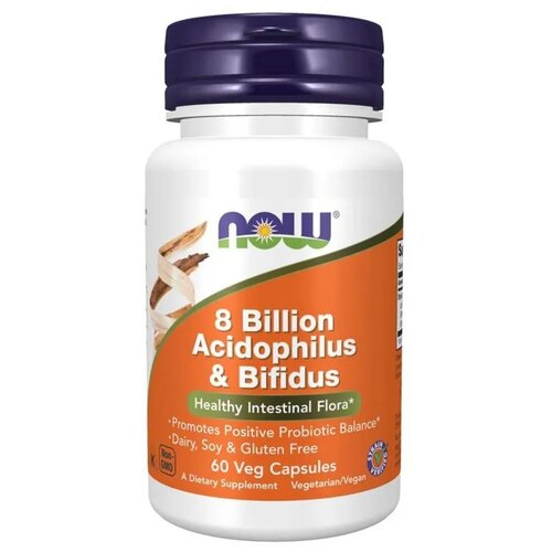 ������ ������ ������� NOW 8 Billion Acidophilus & Bifidus, 150 �, 60 ��. ����