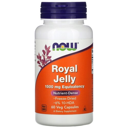 ������ ������ ������� NOW Royal Jelly 1500 �� Equivalency, 60 ��. ����