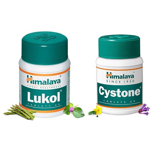 ������ ������ ����� (Lukol) + ������ (Cystone) ��� ������������ ������� ������ ���� � ����������� �������, 60 ���. + 60 ���. ����