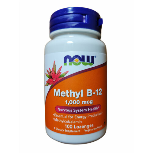 ������ ������ ����� �-12 (������� �12) ��� ���� 1000 ���, 100 �������� / Methyl B-12 Now Foods 1000 mcg 100 lozenges ����