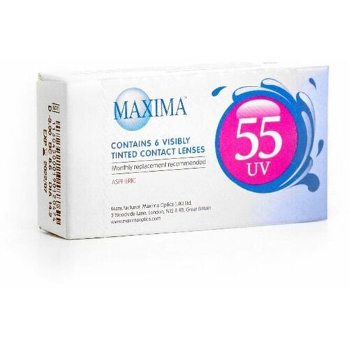 ������ ������ ���������� ����� Maxima 55 UV Aspheric, 6 ��., R 8,6, D -0,75, 1 ��. ����