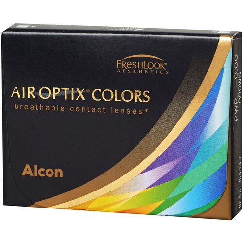 ������ ������ ���������� ����� Alcon Air optix Colors, 2 ��., R 8,6, D -7, gemstone green ����
