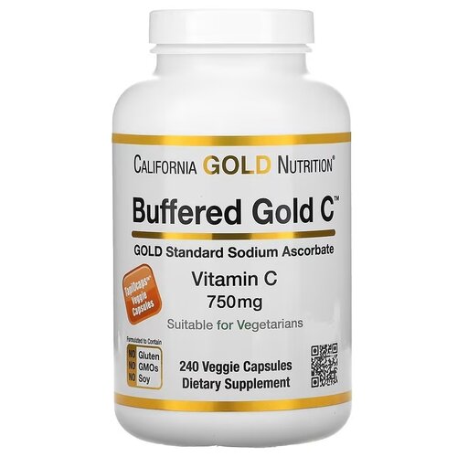 ������ ������ California Gold Nutrition Buffered Vitamin C ����., 750 ��, 0.29 �, 240 ��. ����