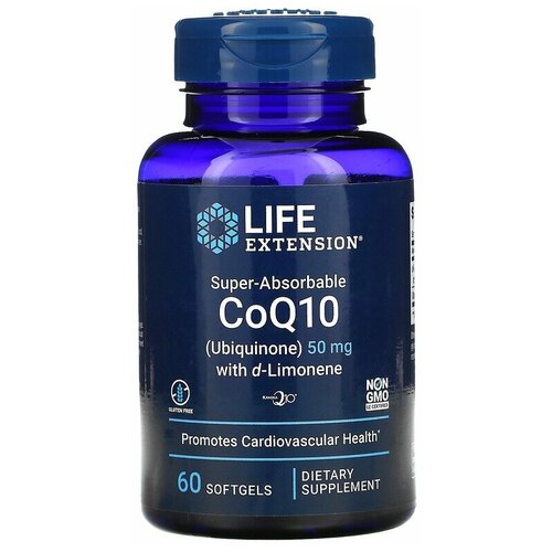 ������ ������ Super-Absorbable CoQ10 50 �� with d-Limonene 60 ������ ������ (Life Extension) ����
