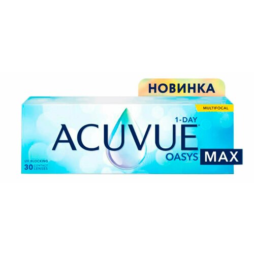 ������ ������ ����������� ���������� ����� ACUVUE Oasys Max 1-day Multifocal, 30 ��., R 8,4, D -2,5, ADD: �������, 1 ��. ����