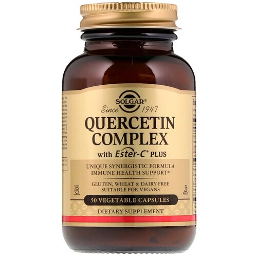 ������ ������ Solgar, Quercetin Complex with Ester-C Plus, �������� ���������� � Ester-C Plus, 50 ������������ ������ ����