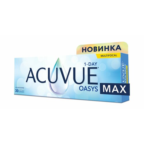 ������ ������ ����������� ���������� ����� ACUVUE Oasys Max 1-day Multifocal, 30 ��., R 8,4, D -1,75, ADD: �������, 1 ��. ����