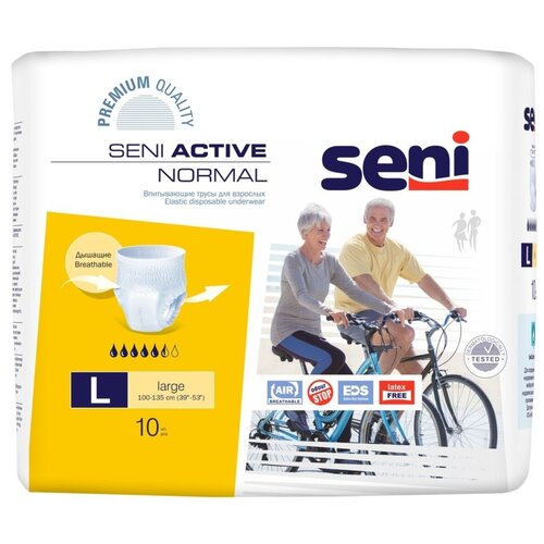 ������ ������ ����� - ���������� ����������� ��� �������� Seni ACTIVE NORMAL large (������ 100-135 ��), 10 ��. ����