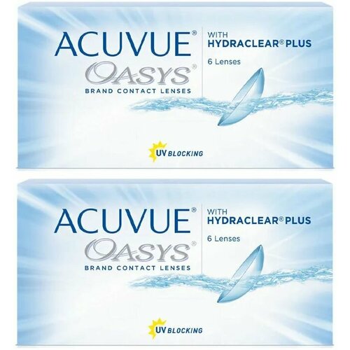 ������ ������ ���������� ����� ACUVUE OASYS with Hydraclear Plus, 6 ��., R 8,4, D +6, 2 ��. ����