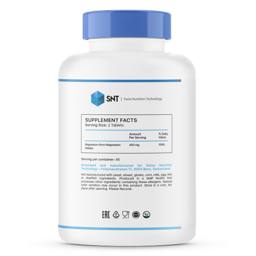������ ������ SNT Magnesium Malate 90 tab / ��� ������ ����� 90 ��� ����