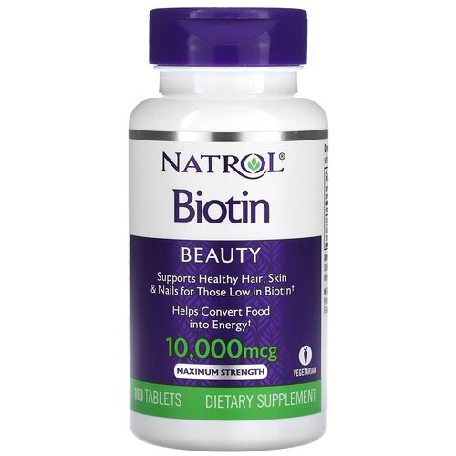 ������ ������ �������� Natrol Biotin 10000 ���, 80 �, 10000 ���, 100 ��. ����