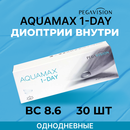 ������ ������ ����������� ���������� ����� Pegavision Aquamax 1-Day, 30 ��., R 8,6, D +2, 1 ��. ����
