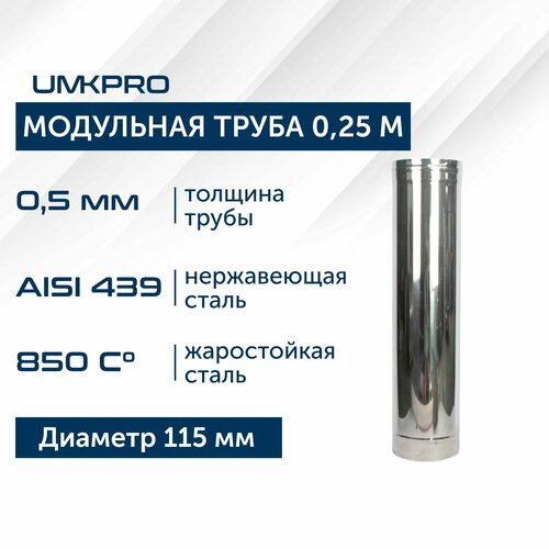 ������ ������ ����� ��������� ��� �������� 0,25 � UMKPRO D 115, AISI 439/0,5�� ����