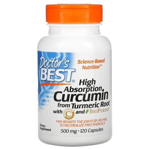 ������ ������ ������� Doctor's Best High Absorption Curcumin with C3 Complex and BioPerine 500 ��, 120 �, 500 ��, 120 ��. ����