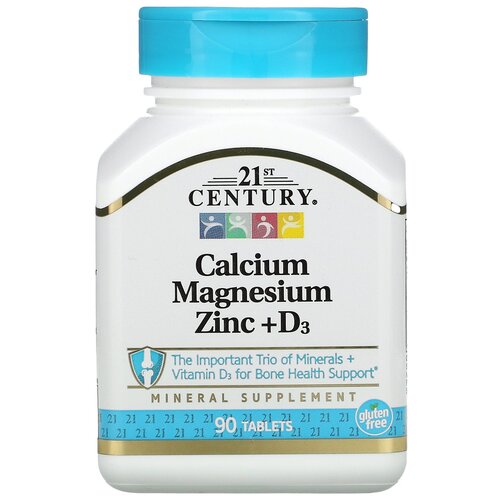 ������ ������ Calcium Magnesium Zinc + D3 ���., 160 ��, 100 �, 90 ��. ����