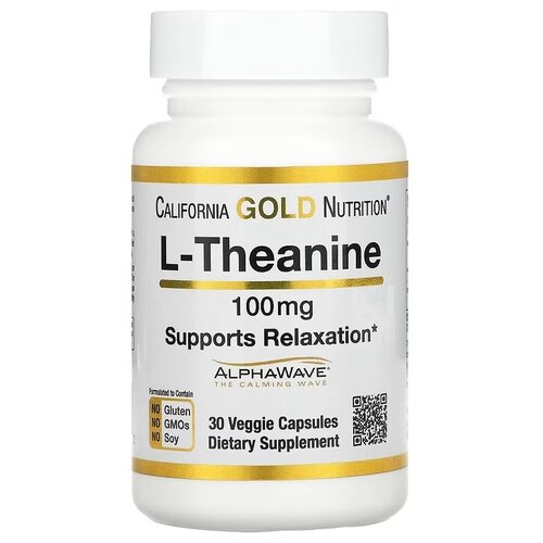 ������ ������ California Gold Nutrition L-Theanine AlphaWave ���. ����., 100 ��, 20 �, 30 ��., 1 ��. ����