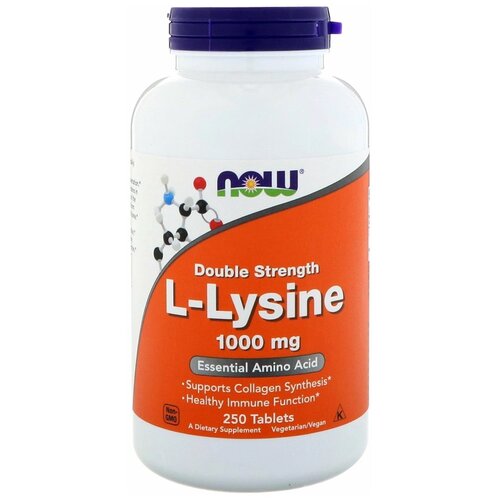 ������ ������ �������� NOW L-Lysine, 250 ��, 1000 ��, 250 ��. ����