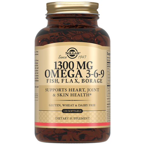 ������ ������ Solgar Omega 3-6-9 Fish, Flax, Borage ����., 1300 ��, 760 �, 120 ��. ����