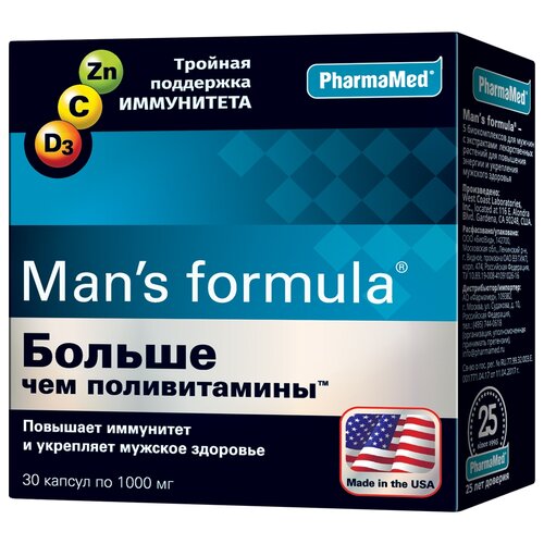 ������ ������ Man's formula ������ ��� ������������ ����., 30 ��, 150 �, 30 ��., 1 ��. ����