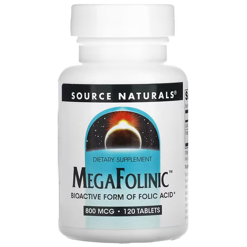 ������ ������ �������� Source Naturals MegaFolinic, 60 �, 120 ��. ����