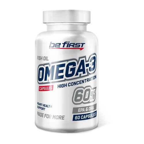 ������ ������ Be First Omega-3 60% High Concentration ����., 150 �, 60 ��., 1 ��. ����