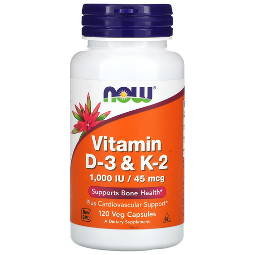 ������ ������ ������� NOW Vitamin D-3 & K-2, 90 �, 150 ��, 120 ��. ����