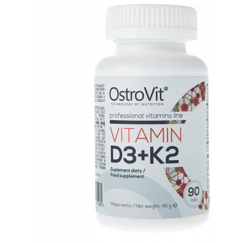 ������ ������ OstroVit Vitamin D3 + K2 ���., 2000 IU + 100 ���, 100 �, 90 ��. ����