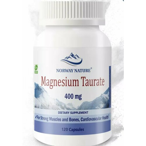 ������ ������ ��������� ��������, Norway Nature, Magnesium Taurate, 120 ������, ����