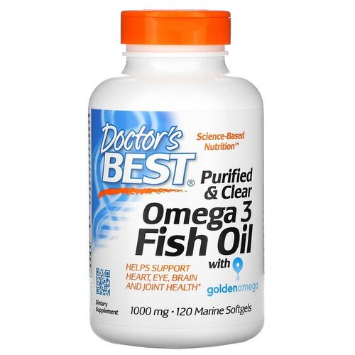������ ������ Purified & Clear Omega 3 Fish Oil with Goldenomega ����., 200 �, 120 ��., 1 ��., ���� ����