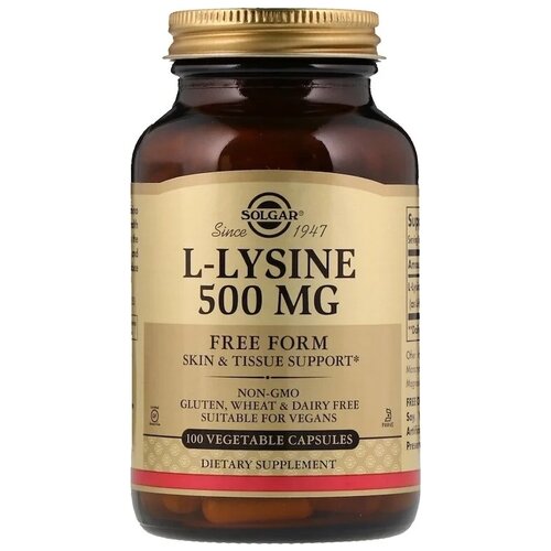 ������ ������ ������� SOLGAR L-Lysine 500 ��, 500 ��, 100 ��. ����