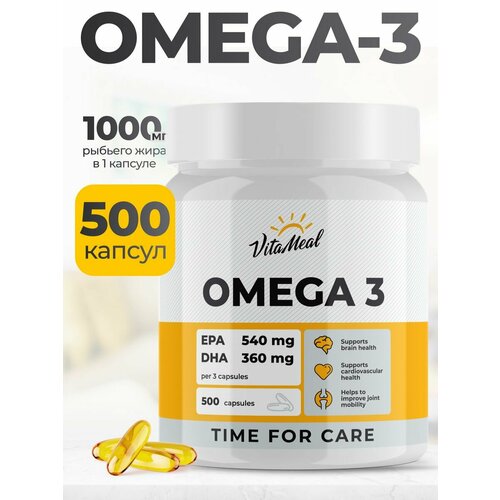 ������ ������ ����� 3 1000 �� VitaMeal Omega 3, ����� ���, 500 ������ ����