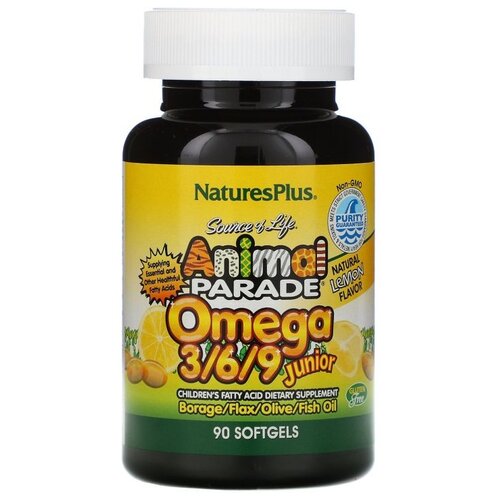 ������ ������ NaturesPlus Animal Parade Omega 3/6/9 ����., 160 �, 90 ��., ����� ����