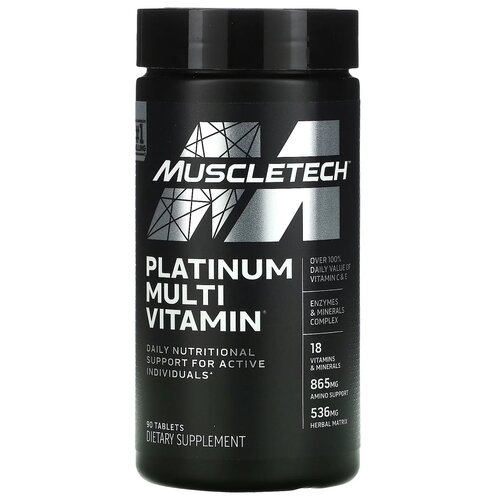 ������ ������ MuscleTech Platinum Multivitamin, 100 �, 90 ��. ����