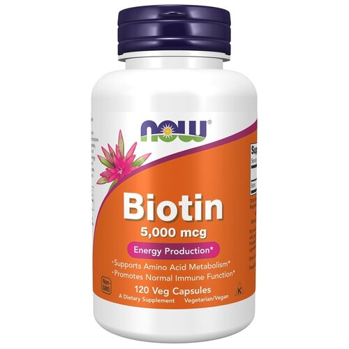 ������ ������ ������� NOW Biotin, 150 �, 200 ��, 5000 ���, 120 ��. ����