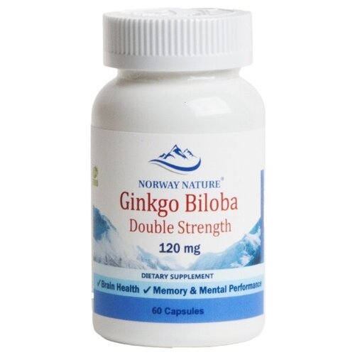 ������ ������ �������� ����� � ������� Norway Nature Ginkgo Biloba Double Strength 120 mg (60 ������) ����