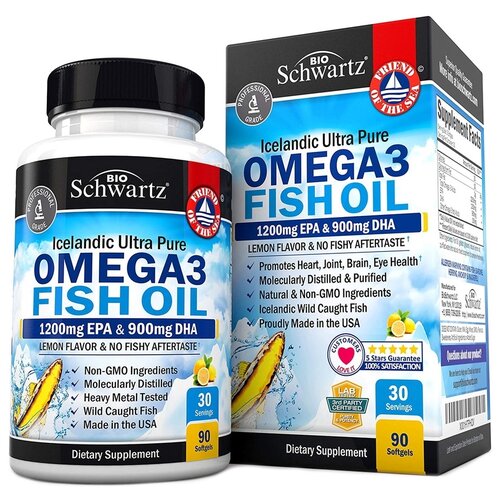������ ������ ������� BioSchwartz Omega 3 Fish Oil 1200mg EPA & 900mg DHA, 0.2 �, 90 ��. ����