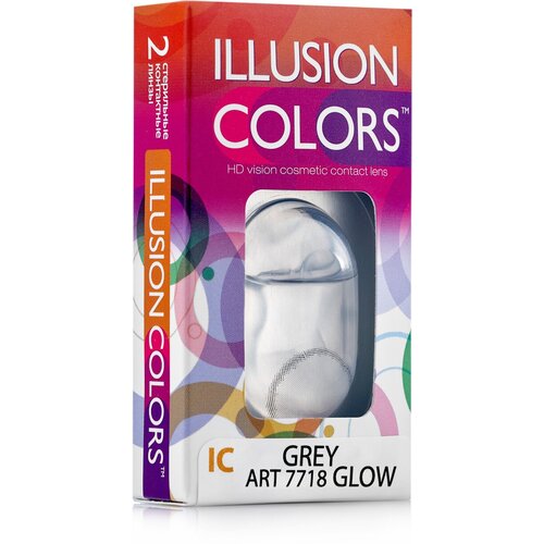 ������ ������ ���������� ����� ILLUSION �olors Glow, 2 ��., R 8,6, D -1,5, grey ����