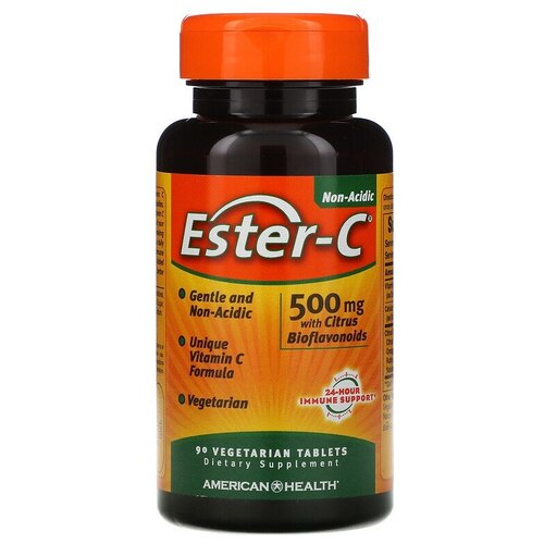 ������ ������ �������� AMERICAN HEALTH Ester-C with Citrus Bioflavonoids, 100 �, 500 ��, 90 ��. ����