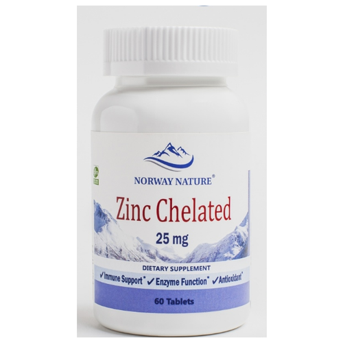 ������ ������ Norway Nature Zinc Chelated (���� �������� �����) 25 �� 60 �������� (Norway Nature) ����
