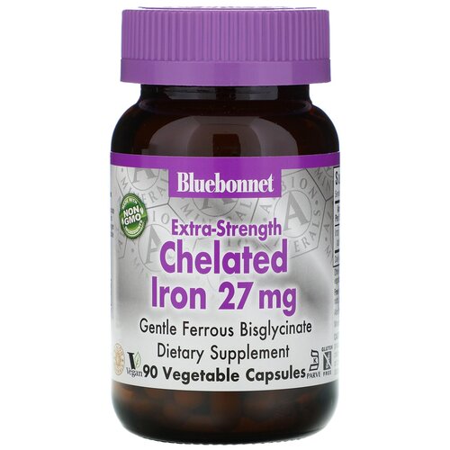 ������ ������ ������� Bluebonnet Nutrition Extra-Strength Chelated Iron, 200 �, 27 ��, 90 ��. ����