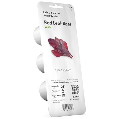       Click and Grow Refill 3-Pack   (Red Leaf Beet)   -     , -,   