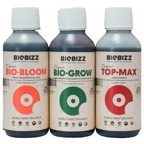 ������ ������ �������� ��������� BioBizz Pack Indoor (Bio-Grow + Bio-Bloom + Top-Max) 3�� �� 250�� ����