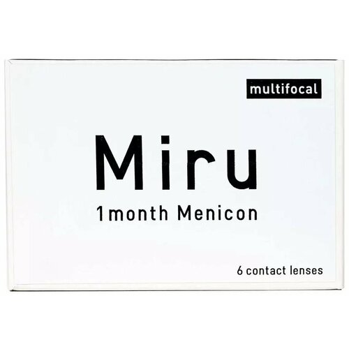 ������ ������ ���������� ����� �� ����� Menicon Miru 1month Multifocal, 6 ��., R 8,6, D +0,5, ADD: ������� ����