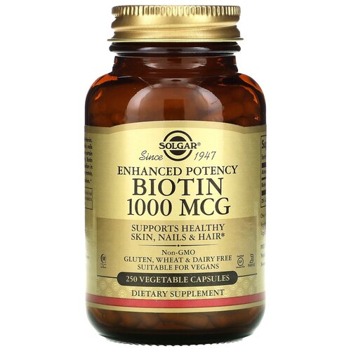 ������ ������ ������� SOLGAR Biotin 1000 ���, 300 �, 1000 ���, 250 ��. ����