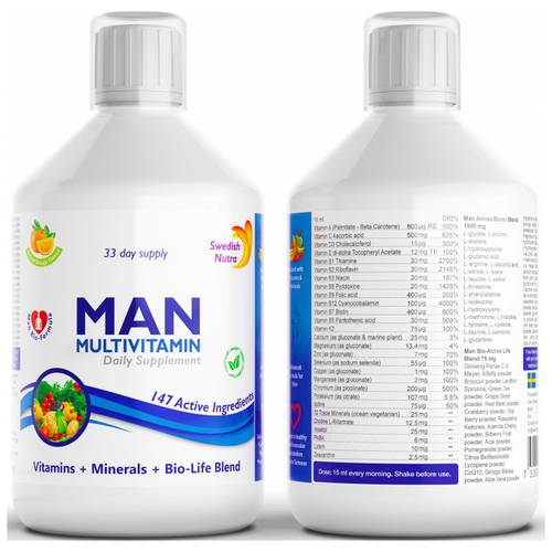 ������ ������ �������� Swedish Nutra Man Multivitamin (�������������� ��� ������) 500 �� (Swedish Nutra) ����