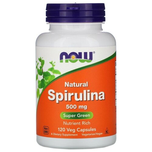 ������ ������ ������� NOW Natural Spirulina, 140 �, 500 ��, 120 ��. ����
