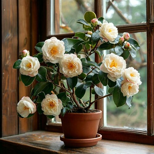 ������ ������ ������� ��������, Camellia japonica Cream, ������ ����