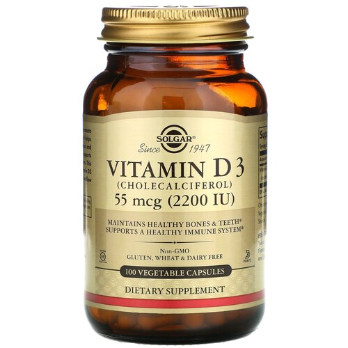 ������ ������ ������� SOLGAR Vitamin D3 (Cholecalciferol) 2200 ��, 150 �, 150 ��, 2200 ��, 100 ��. ����