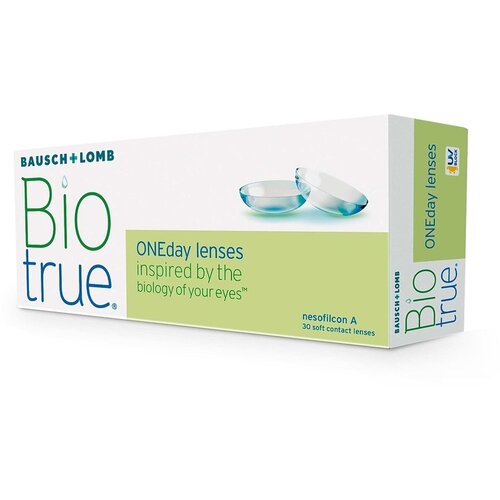 ������ ������ ����������� ���������� ����� BAUSCH+LOMB Biotrue ONEday., 30 ��., R 8,6, D -3, 1 ��. ����